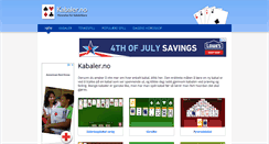 Desktop Screenshot of kabaler.no